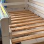 White bunk bed and mattresses Image 6