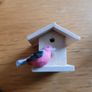 Miniature bird house / bird table for dolls house Image 4