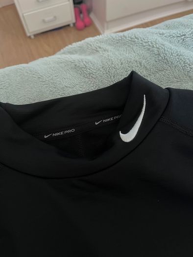 Nike Pro Long Sleeve Base Layer Compression Top Black Size L