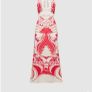 Reiss Abstract Print Maxi Viscose Dress Image 5