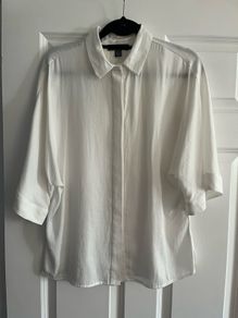 Elegant float white shirt