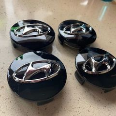 4 x Hyundai Alloy Wheel Centre Caps 60mm