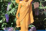 18" Vintage Sandalwood Asian Carving