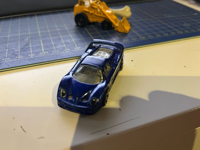 Ferrari F50 Hot Wheels car 1999 Mattel Thailand VTG racing blue