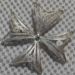 AJF sterling silver brooch