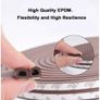 40311 10M DIEP Type Door Weather Strip Self Adhesive Rubber Seal Foam Tape Image 3