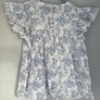 Mango blue & white floral tunic top Age 4-5 BNWT Image 2