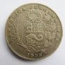 1935 PERU South America 1/2 Half SOL Antique Original Silver Peruvian Coin Image 3