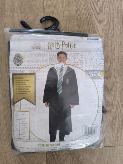 Harry Potter Slytherin Wizard Costume Adult Size M L Official Wizarding World