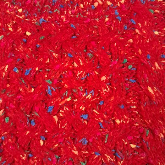 Savida Chunky Red Speckled Cable Knit Jumper 14UK/42EU