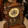Victorian Walnut Shelf Clock. - (works well and keeps time) 9" x 5" H-9,4" Image 6