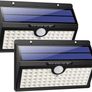 Solar Lights Outdoor, HETP Upgraded 78 LED Solar Motion Sensor Security Lights - Solar Powered Lights Waterproof Wireless Wall Lights Solar Lamps with 3 Intelligent Modes for Outside(2 Pack) Image 8