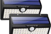 Solar Lights Outdoor, HETP Upgraded 78 LED Solar Motion Sensor Security Lights - Solar Powered Lights Waterproof Wireless Wall Lights Solar Lamps with 3 Intelligent Modes for Outside(2 Pack)
