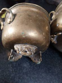 Vintage Brass Planters