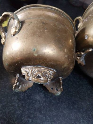 Vintage Brass Planters