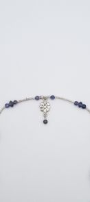 925 vintage sterling silver and amethyst necklace