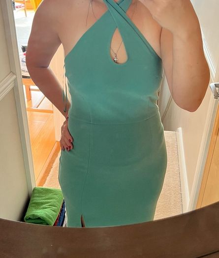 women dress maxi Abercrombie and Fitch size M light green