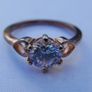 Vintage Gold Plated Solid Sterling Silver 925  Ring size P1/2 - 3g Image 7