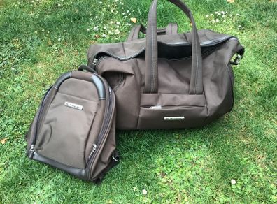Travel bag and backpack set.