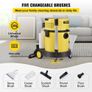 NEW SALE | Wet Dry Vacuum Cleaner, 5.3 Gallon 2 Peak HP, 4-in-1 Portable Shop Vacuum w/ Blow & Spray Function, Remote Control, HEPA & Sponge Filtration, 5 Brush for Household, Car Image 5
