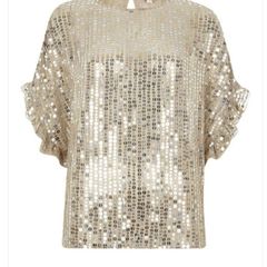 River Island sequin top