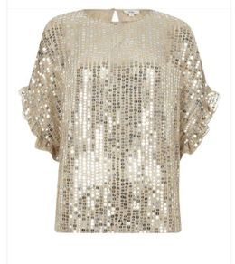 River Island sequin top