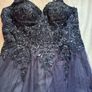 Debs dress size 12 navy blue Image 3