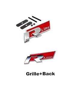3D Metal Car Grilles Emblem Auto Trunk Fender Mark Label Stickers For VW GTI Polo Golf Passat Tiguan Arteon Touareg CC Taigo GTE