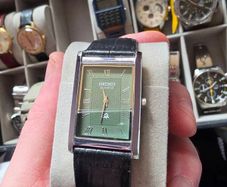 seiko tank dress watch