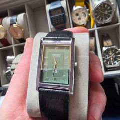 seiko tank dress watch