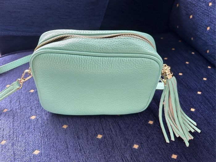 Leather handbag made in Italy