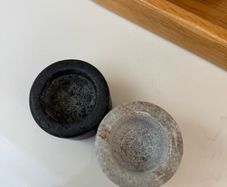 Marble salt and pepper pinch bowls