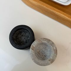 Marble salt and pepper pinch bowls