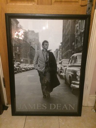 james dean large framed poster