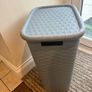 60L Grey Plastic Laundry basket Image 4
