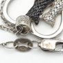 925 Sterling Silver CZ Cats Necklace Image 5