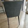 2 Dining Chairs in Blue/Grey: Excellent Condition Image 4
