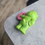Luck Lucky Shamrock Clover Carebear Mini Figure 1983-1984 Kenner A.G.C. Image 7