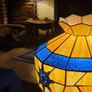 Tiffany style glass nautical table lamp Image 4
