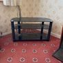 Black glass tv stand Image 3