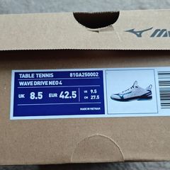 Mizuno Wave Drive Neo 4 White/Blue UK 8.5 EUR 42.5