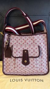 LOUIS VUITTON Monogram Mini Besace Mary Kate Bag Red