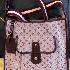 LOUIS VUITTON Monogram Mini Besace Mary Kate Bag Red