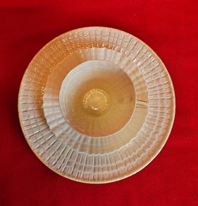 Belleek Limpet Trio - Irish Porcelain Tea Cup, Saucer & Plate