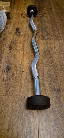two x brand new 10kilo fixed weight bars