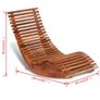 Rocking Sun Lounger Acacia Wood Image 3