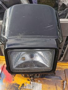 Kawasaki kmx front headlamp, fairing, clocks