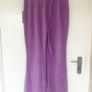 NWT Justice Girls Velour Flare Pants Lilac Age 12 Image 5