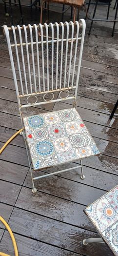 Garden Table and Folding Chairs