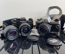 2x film camera 3x lenses